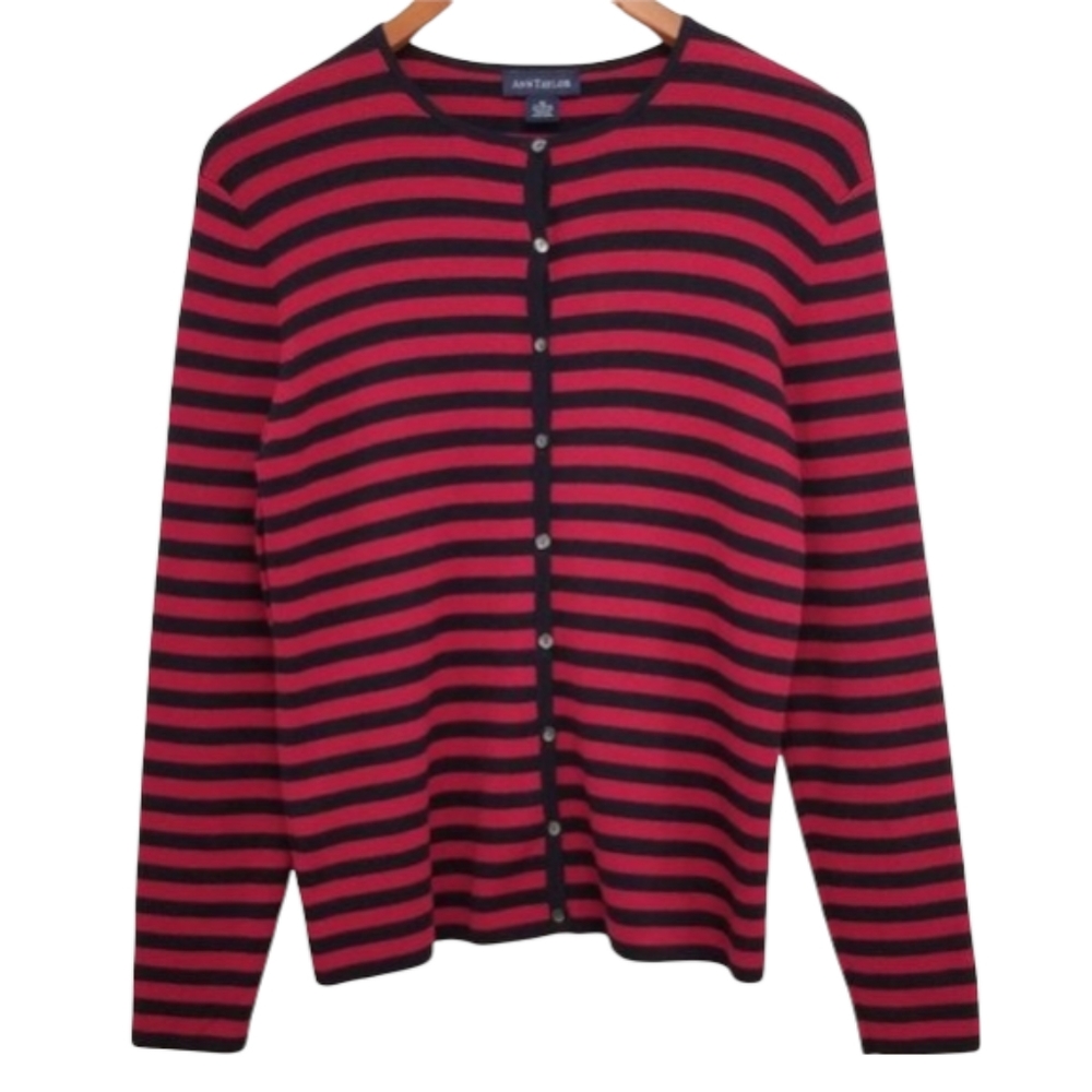 Ann Taylor Thick Knit Sweater Cardigan